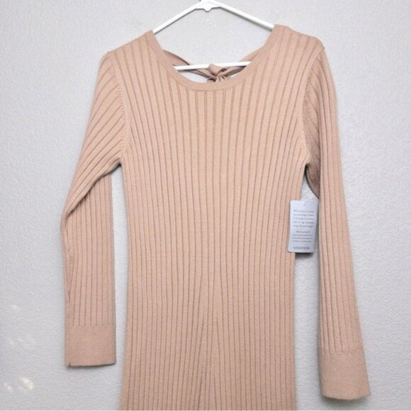 NWT WAYF Dede x Emily Hollie Sweater Dress S BFF Collection Ribbed Knit Midi - Picture 7 of 13